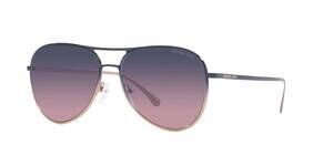 NEW MICHAEL KORS women's kona aviator sunglasses in gradient navy rose gold - gr